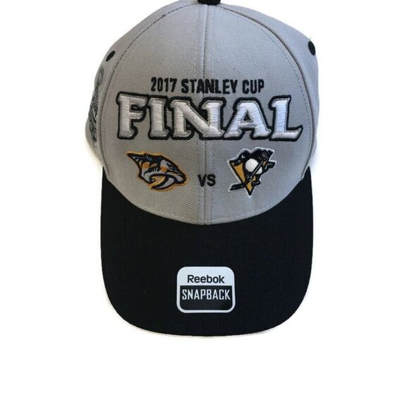 NHL 2017 Stanley Cup Final Nashville Predators vs Pittsburgh Penguins Cap Hat - Picture 2 of 10